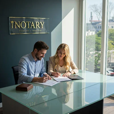 Notarisation act at London office